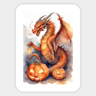 Dragon Spooky Season Sticker